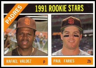 32 Padres Rookies (Rafael Valdez Paul Faries)